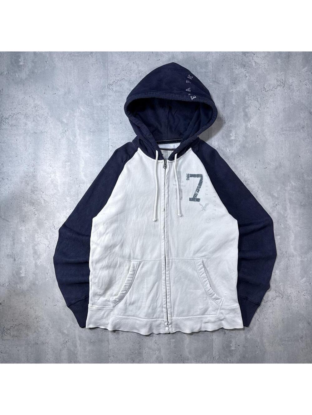 Y2K American Eagle Hoodie 00s Grunge zip up hoodie jacket